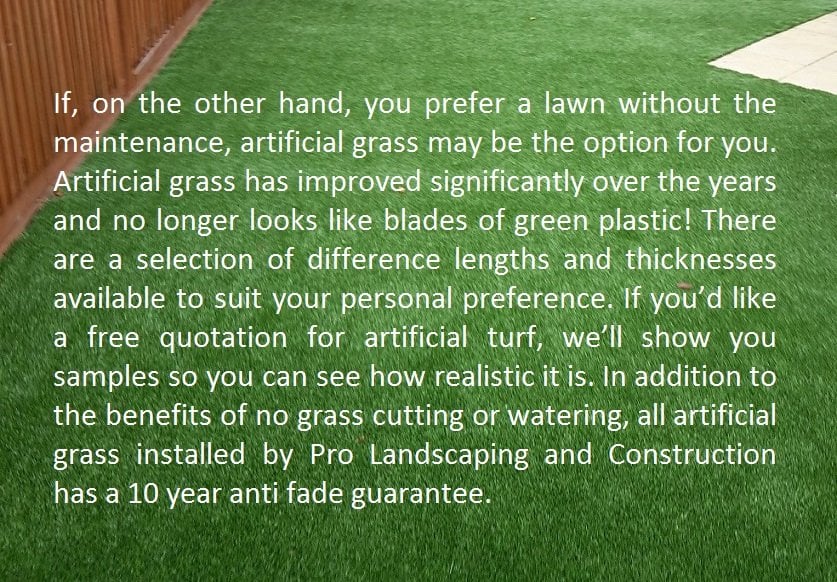 expertly laid artificial grass