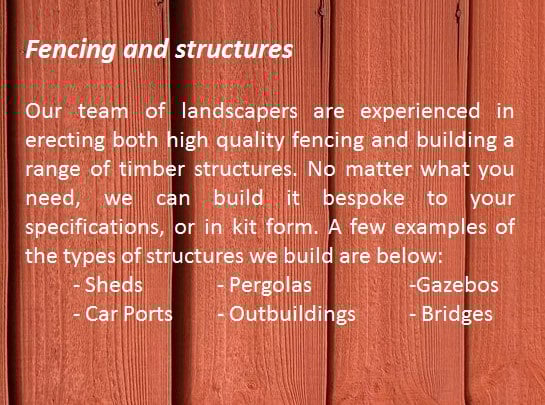 fencing and structures