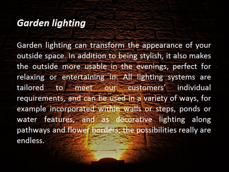 outdoor lighting